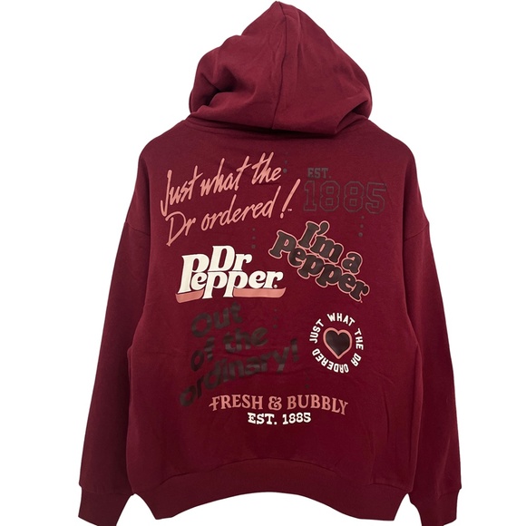 Dr. Pepper Double-Sided Graphic Hoodie Sweatshirt Women’s Small - Picture 3 of 10